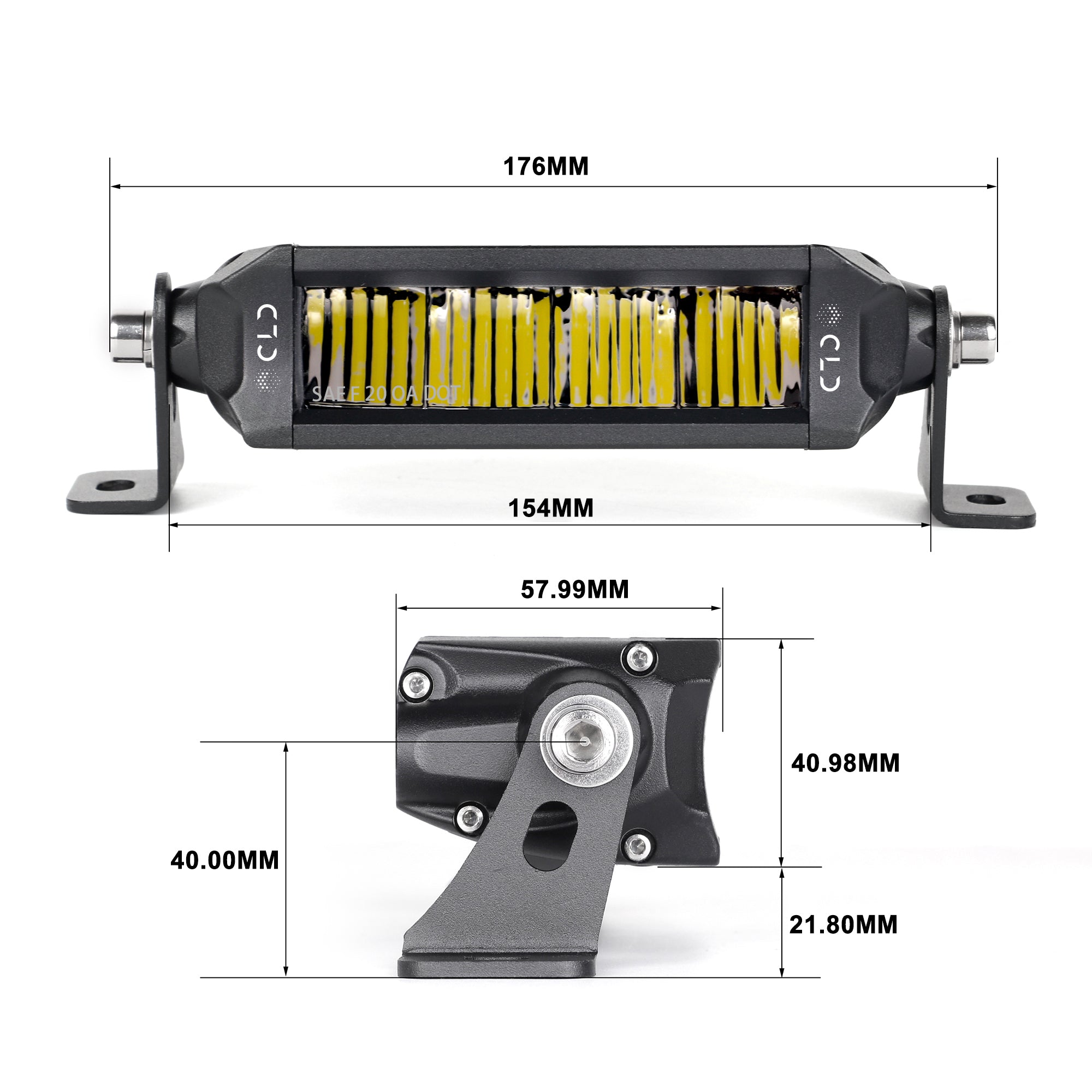 Single Row Street Legal Multi Function LED Light Bars car